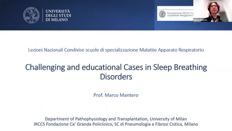 Disturbi respiratori del sonno - Lezione del 16/12/2025