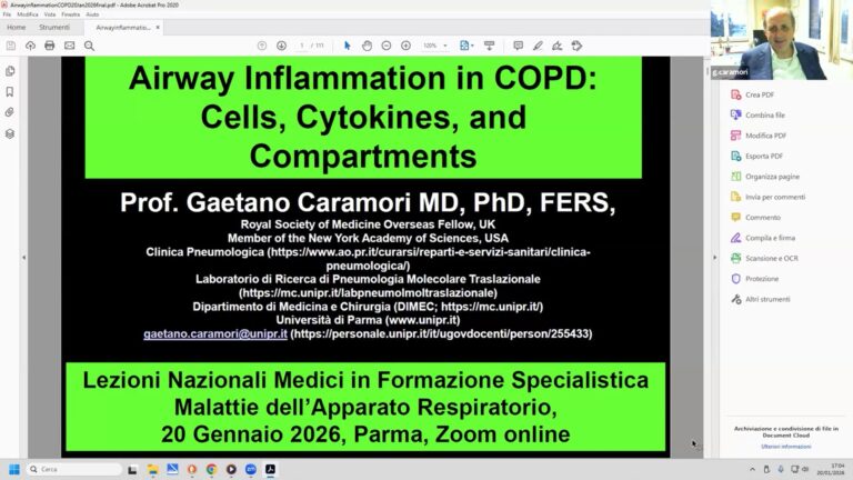 Infiammazione in BPCO - Lezione del 20/01/2026